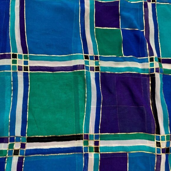 Ladies Vintage Gottex Brand Large Square Swim Cover Up Sarong - Picture 4 of 8